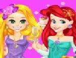Barbi & Rapunzel ve Ariel Baloda