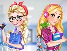 Elsa ile Rapunzel Kolej Kızları