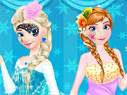 Elsa ve Anna Makyaj Yap