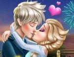 Elsa ve Jack Romantik Öpücük