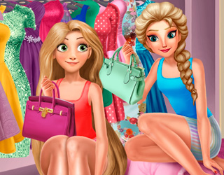 Elsa ve Rapunzel Giydirme