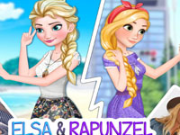 Elsa ve Rapunzel Snapchat