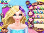 Elsa İle Saç Boyama