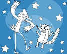 Mordecai ve Rigby Boyama